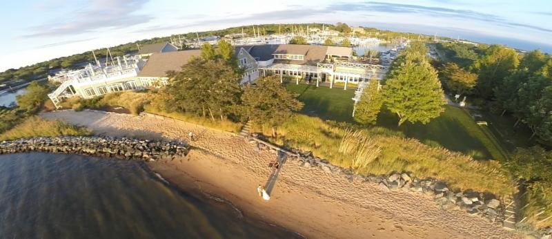 View from above the Chesapeake Beach Club