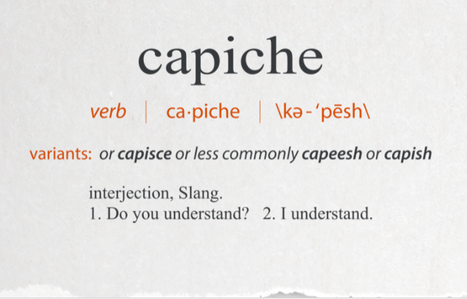 Capiche definition