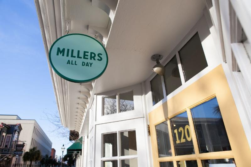 Millers All Day outside and signage