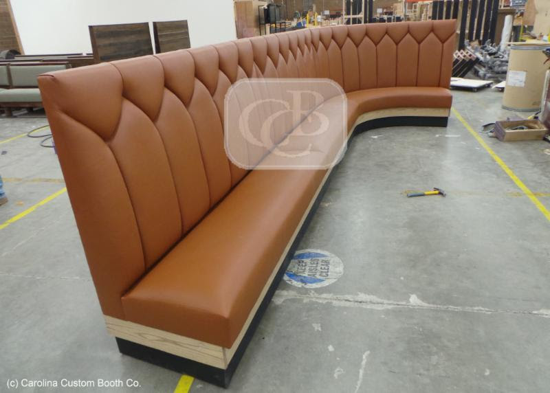curved banquette straight end